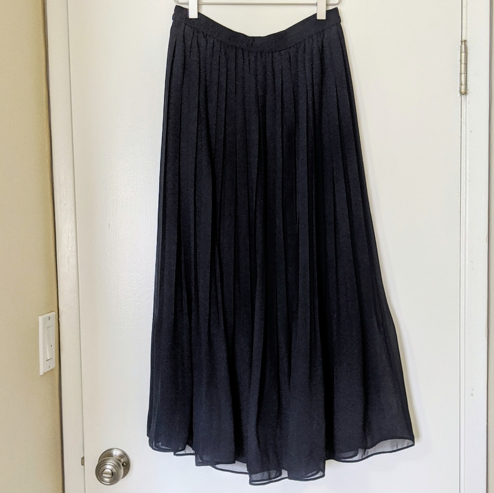Navy blue maxi skirt